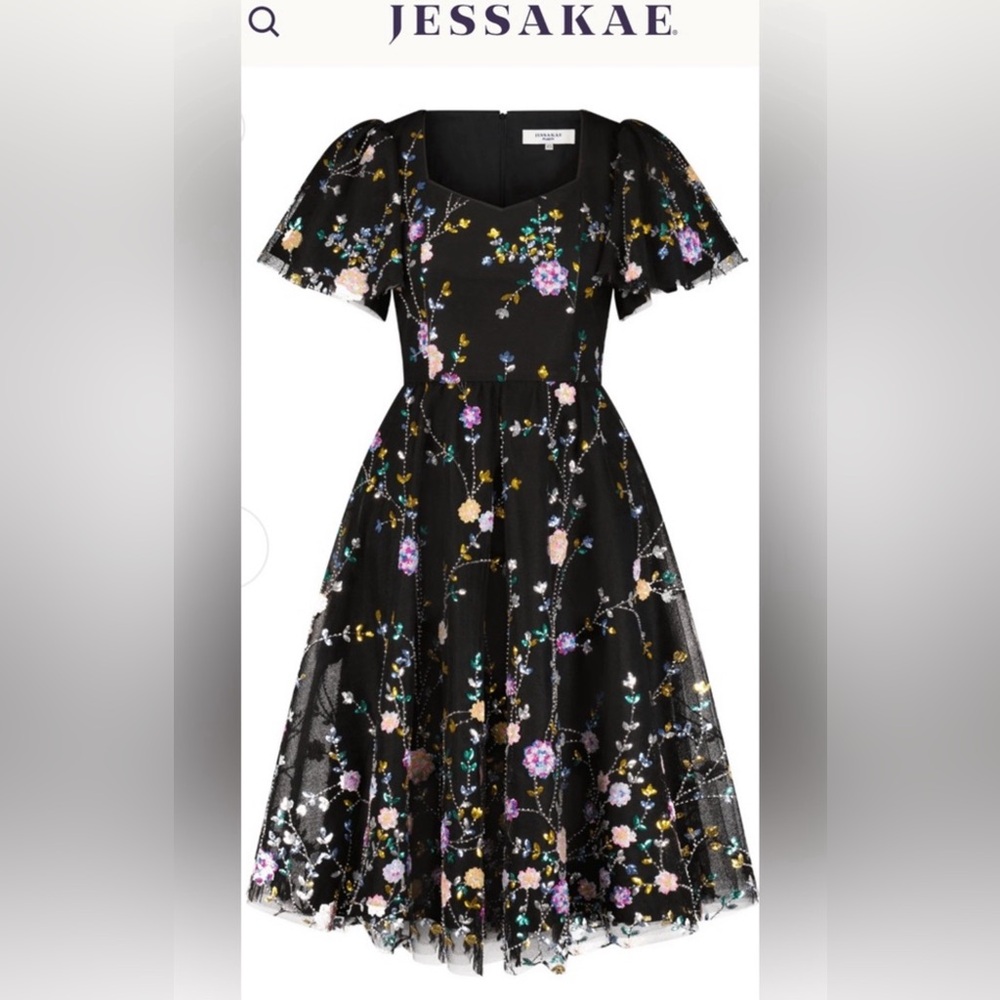 Jessakae Black Shimmer Dress XXL
